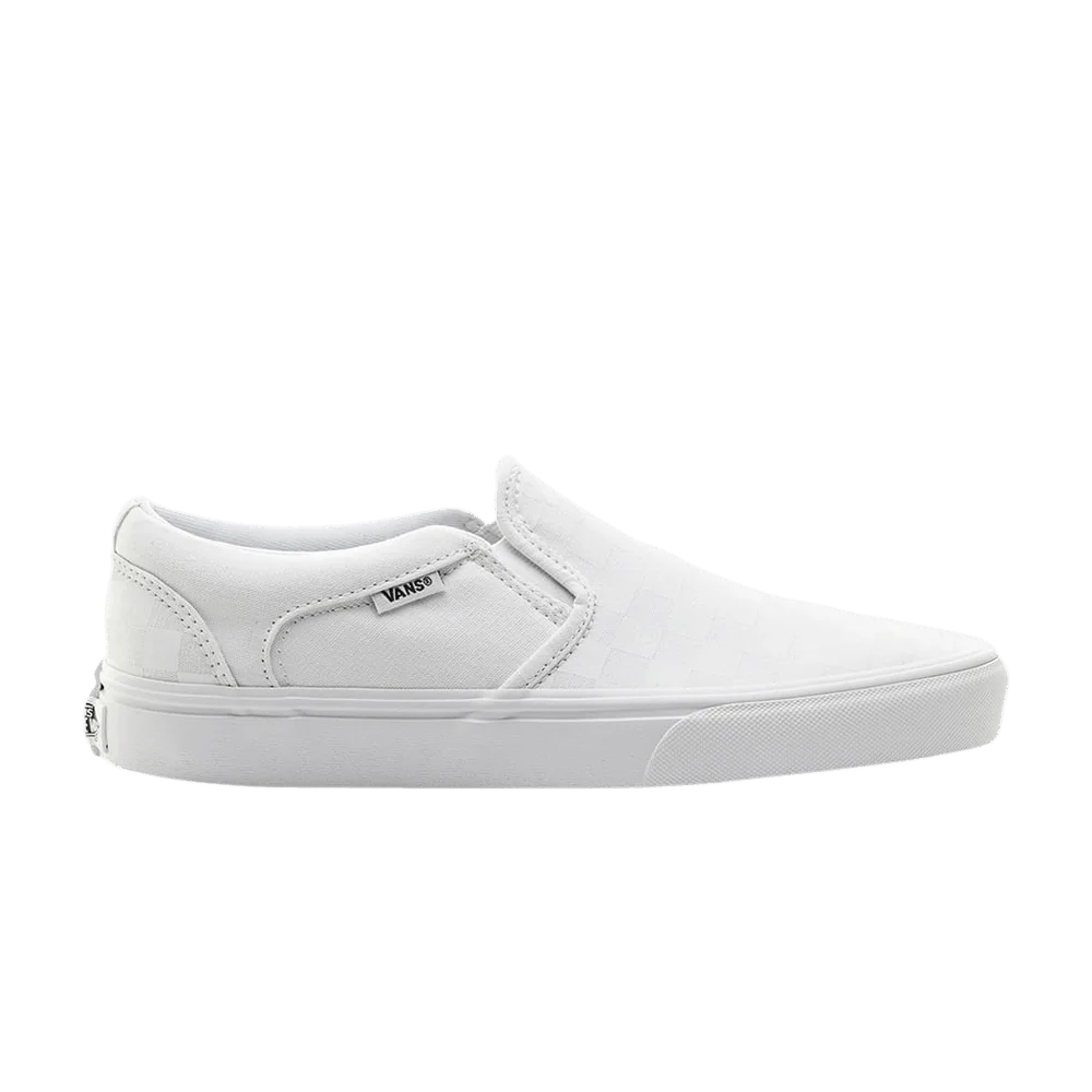 Кроссовки Vans Asher 'Checkerboard - White'