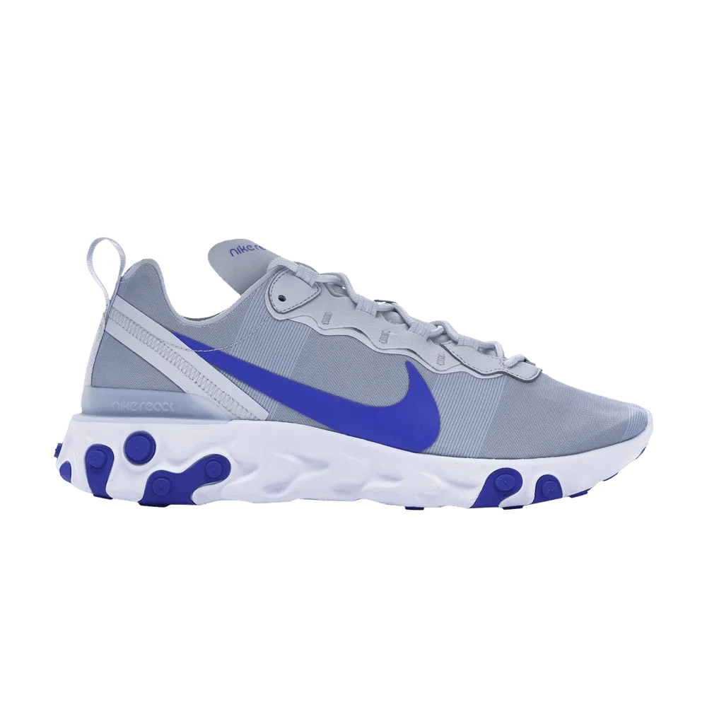 Кроссовки Nike React Element 55 'Pure Platinum Racer Blue'