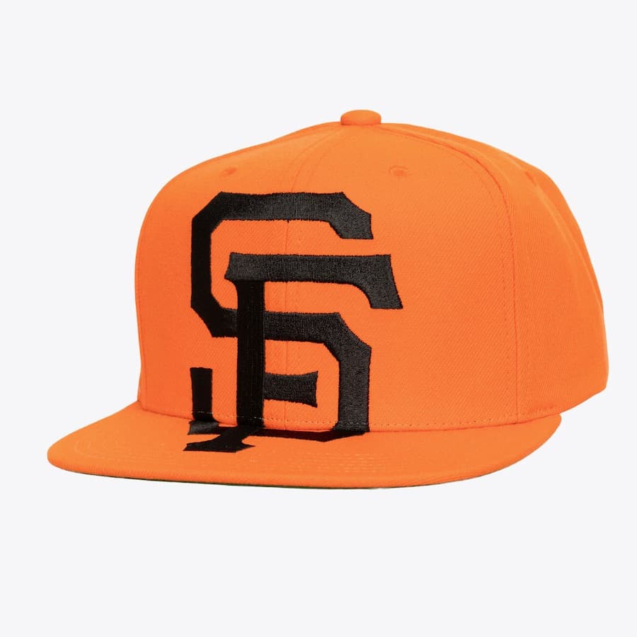 Бейсболка Mitchell & Ness Orange San Francisco Giants XL Logo Snapback Hat