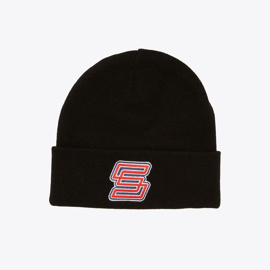Шапка Mitchell & Ness Black Sherwood Hockey Logo Cuff Knit Hat