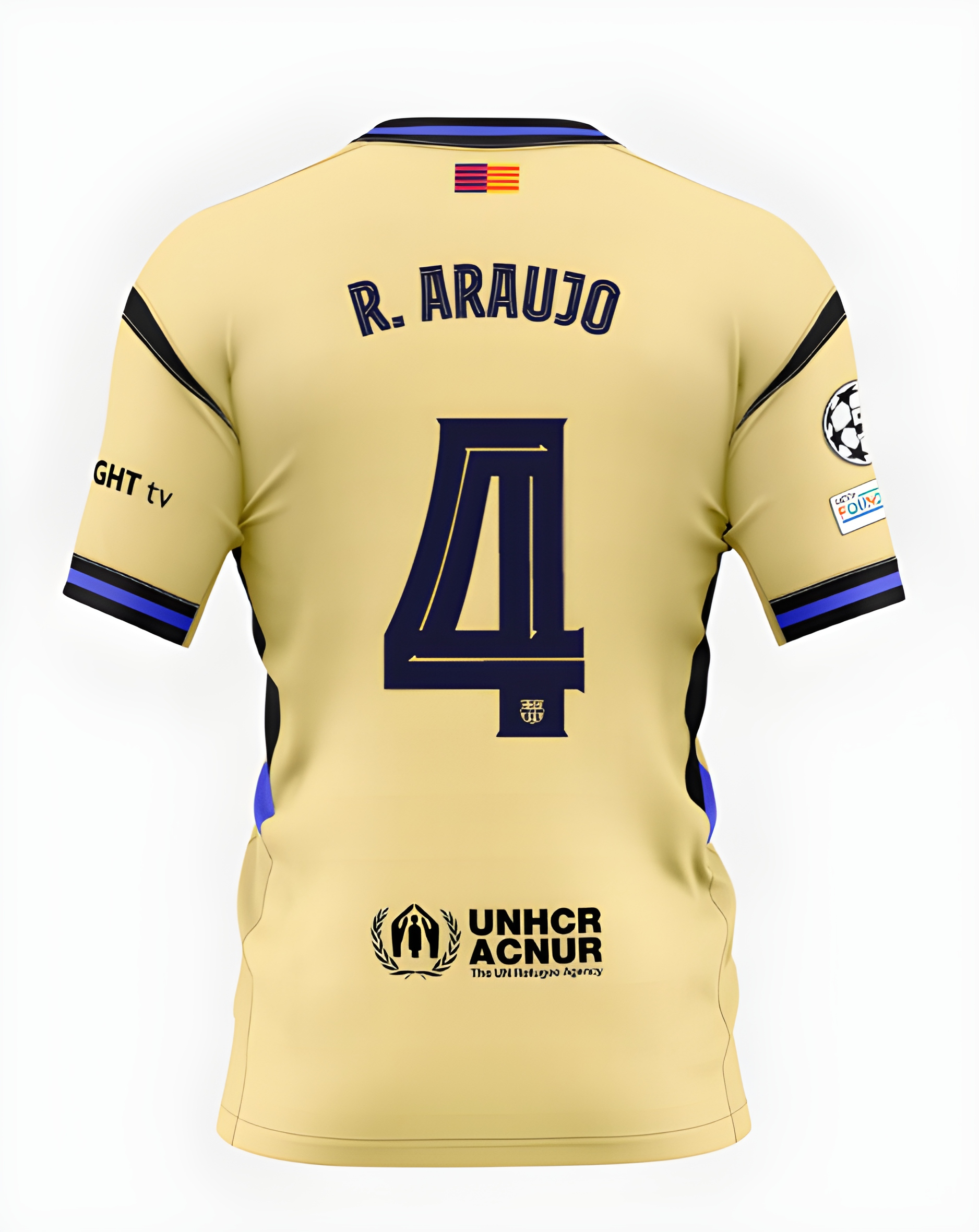 Футбольное джерси FC Barcelona x Kobe Bryant 25/26 UCL away jersey R. ARAUJO Player's Edition
