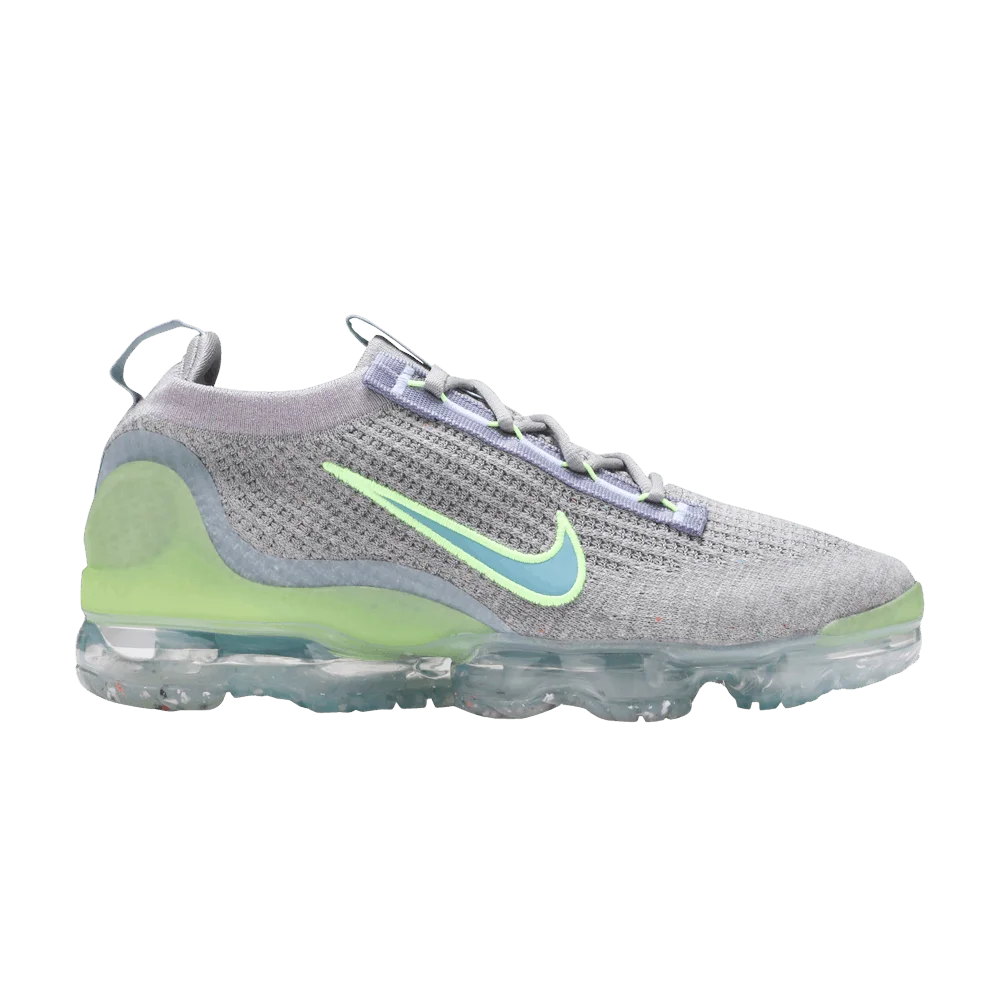 Кроссовки Nike Air VaporMax 2021 Flyknit 'Grey Light Liquid Lime'