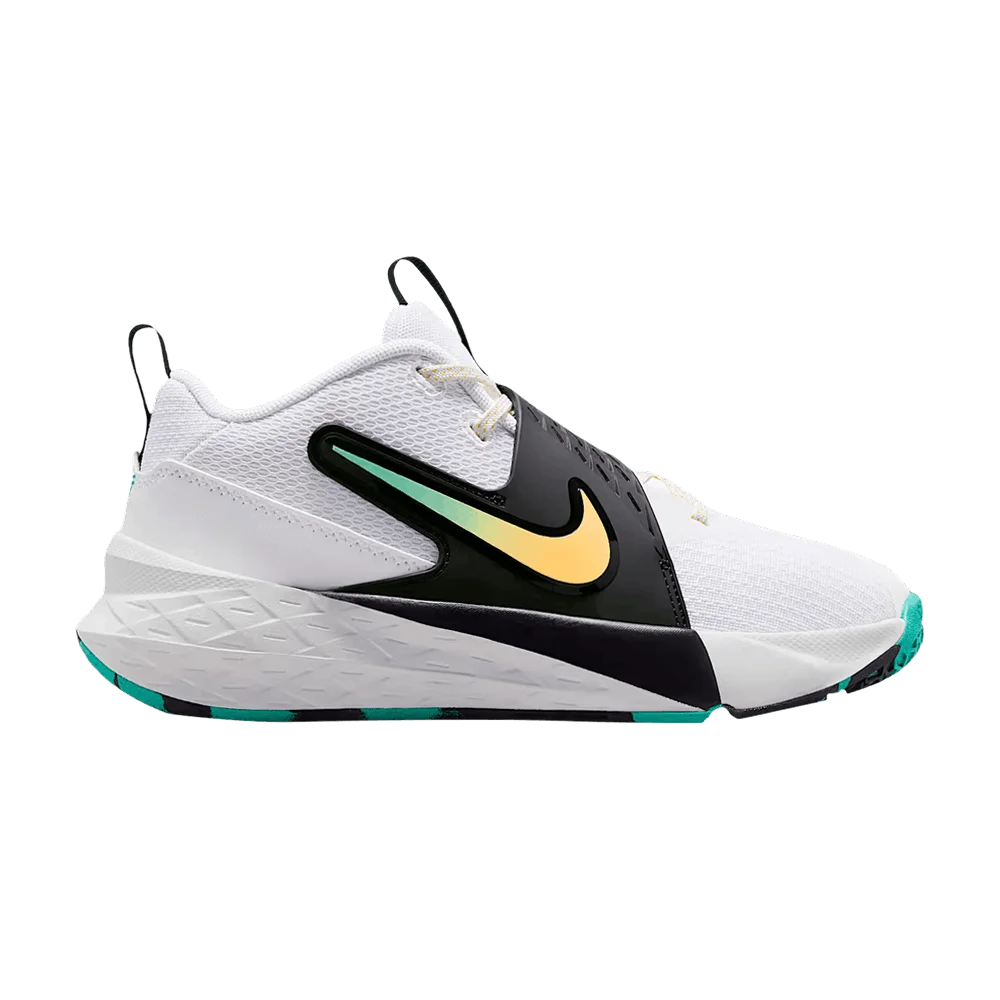 Кроссовки Nike Team Hustle D 12 GS 'White Black Green'