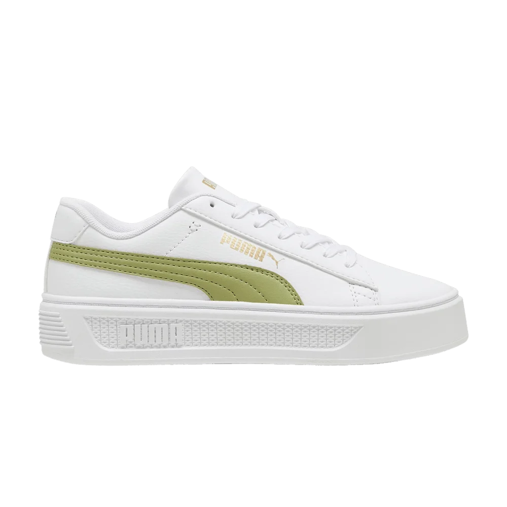 Кроссовки Puma Wmns Smash Platform v3 'White Calming Green'