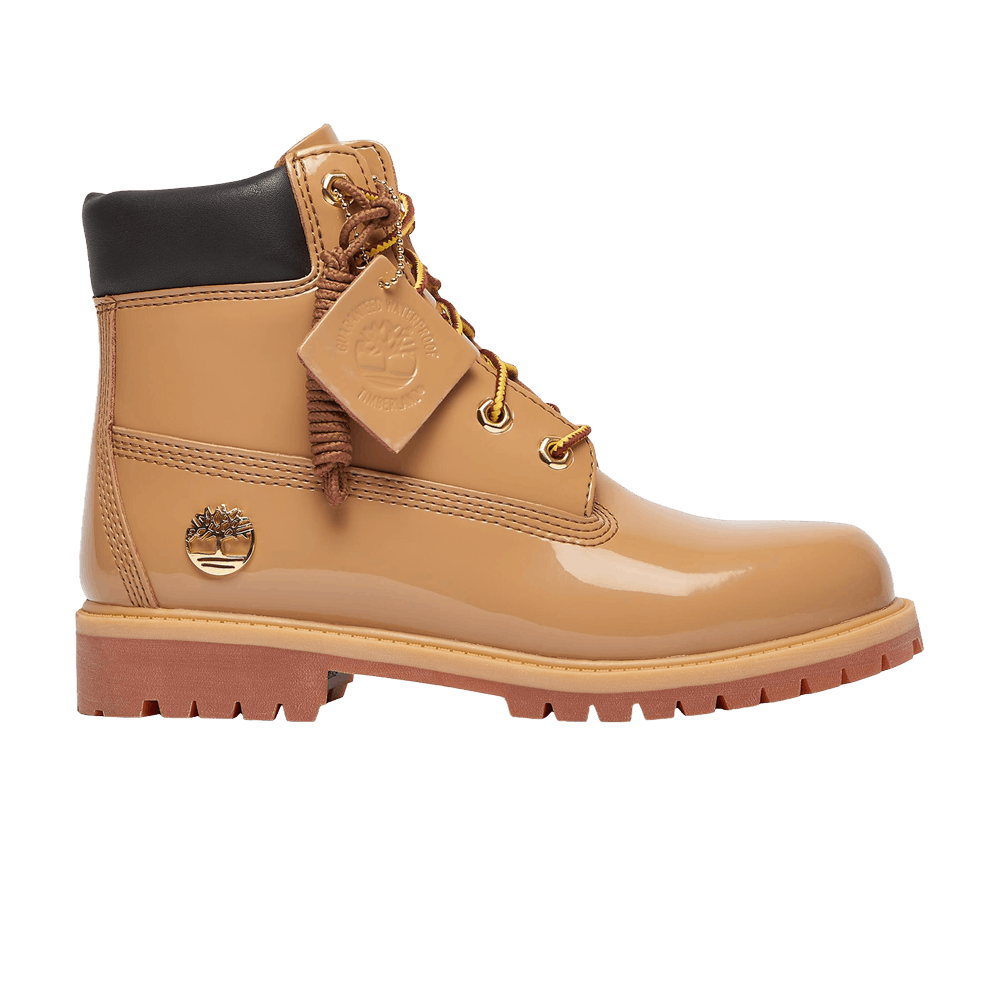 Кроссовки Timberland 6 Inch Premium Waterproof Boot Patent Big Kid 'Wheat'