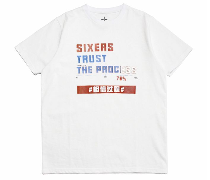 Футболка Phila Sixers Trust The Process White Tee