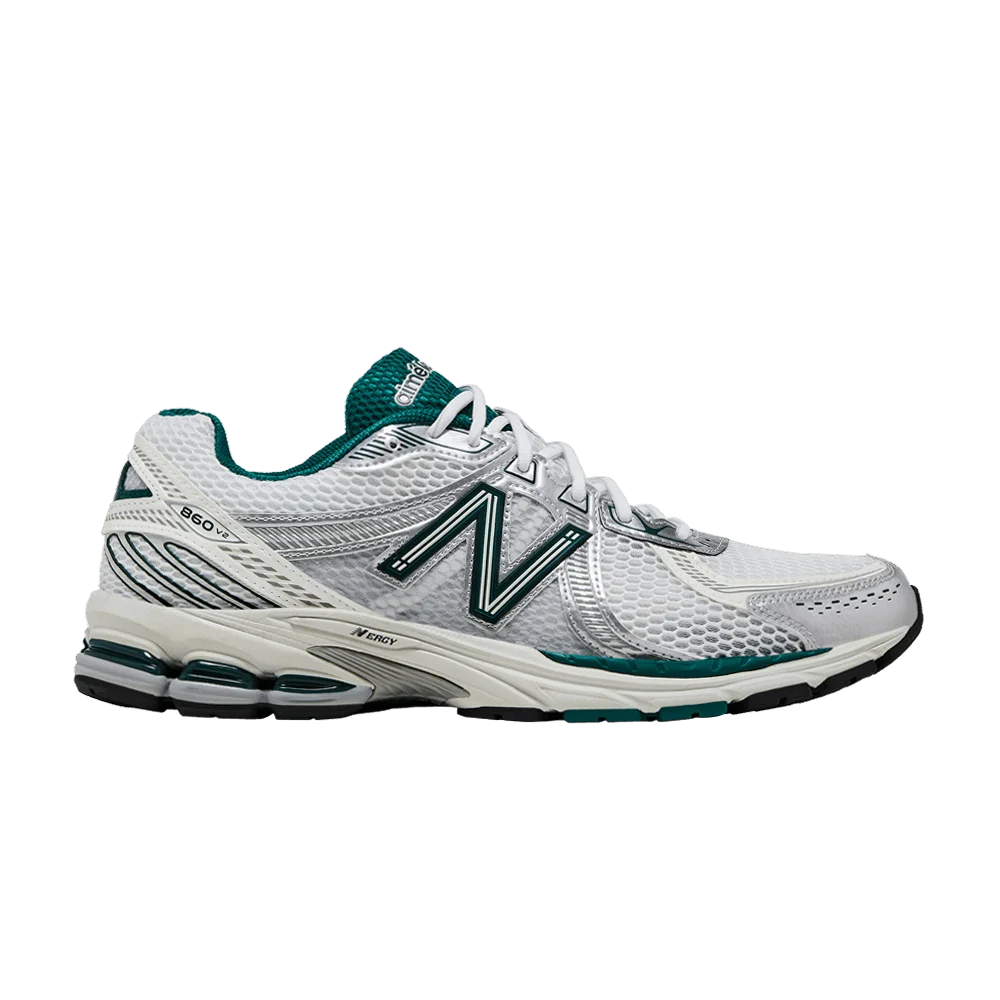 Кроссовки Aimé Leon Dore x New Balance 860v2 'White Green'