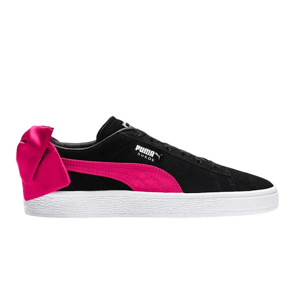 Кроссовки Puma Suede Bow Jr 'Black Beetroot Purple'