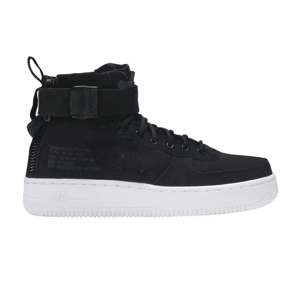Кроссовки Nike SF Air Force 1 Mid GS 'Black'