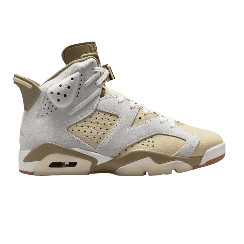 Кроссовки Wmns Air Jordan 6 Retro Low 'Sail Neutral Olive'