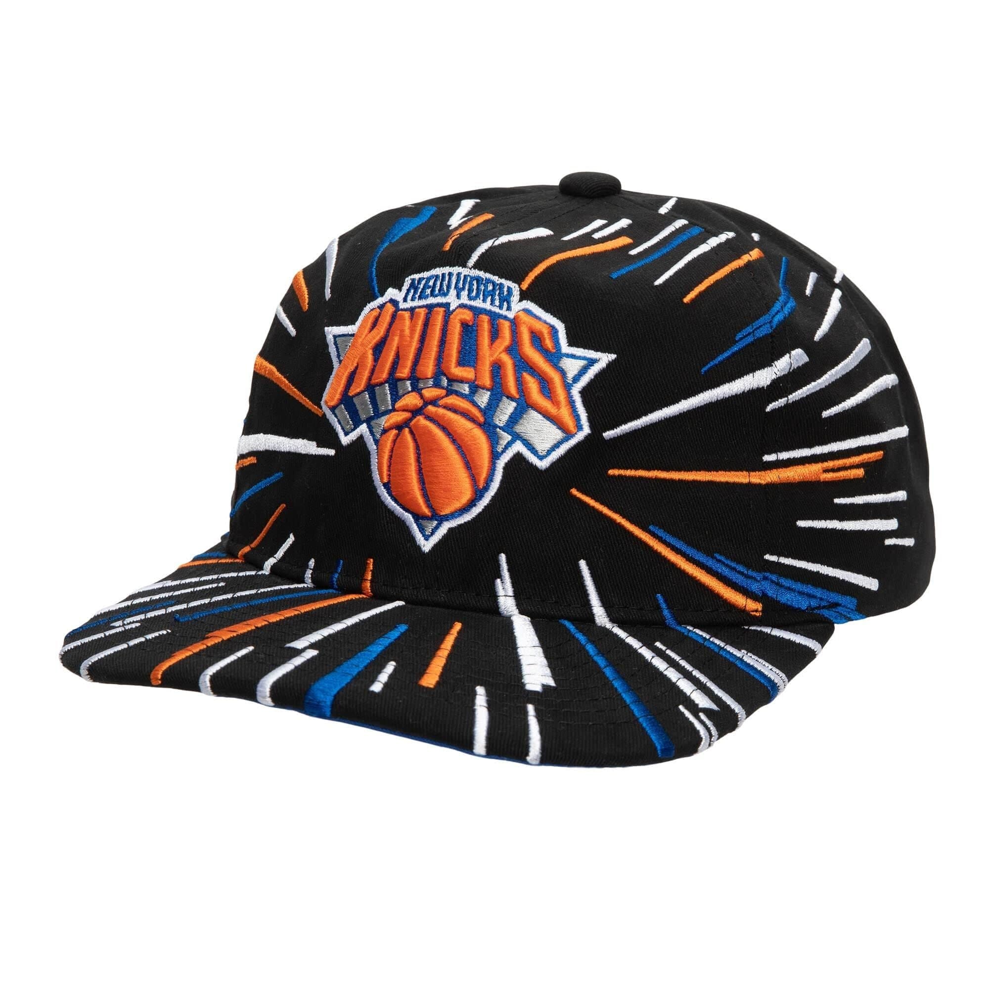 Бейсболка Mitchell & Ness Burst Deadstock Snapback New York Knicks