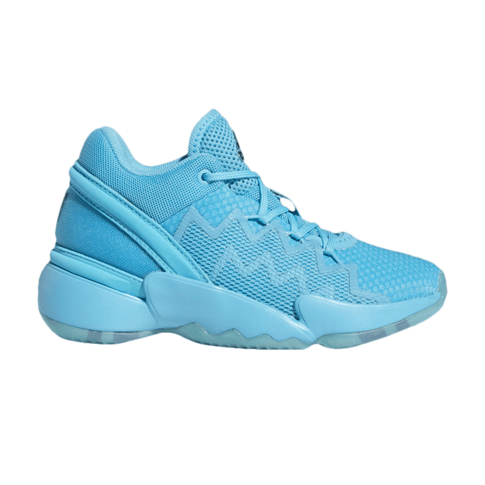 Кроссовки Crayola x adidas D.O.N. Issue #2 Little Kid 'Signal Cyan'