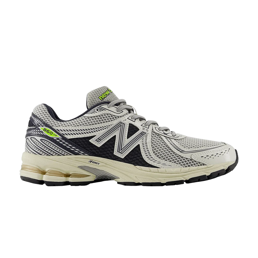 Кроссовки New Balance 860v2 'White Black Neon'