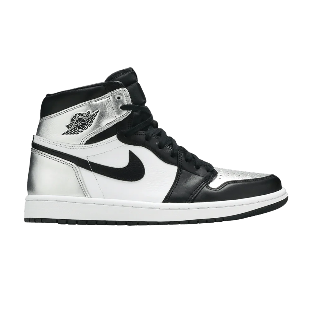 Кроссовки Wmns Air Jordan 1 Retro High OG 'Silver Toe'