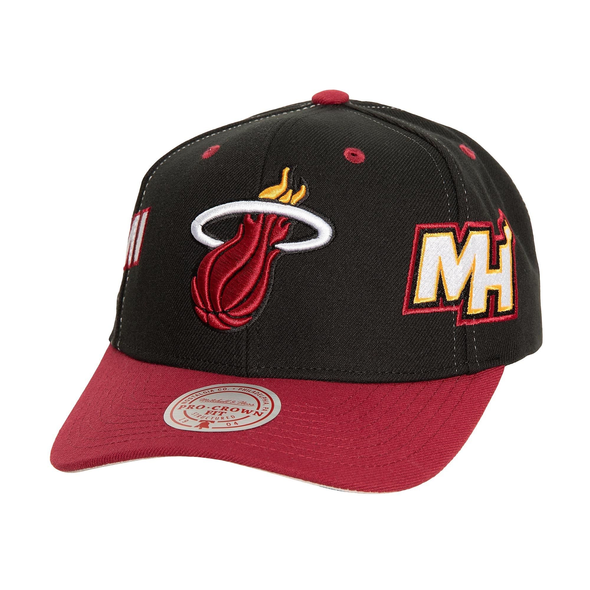 Бейсболка Mitchell & Ness Overbite Pro Snapback Miami Heat Hat