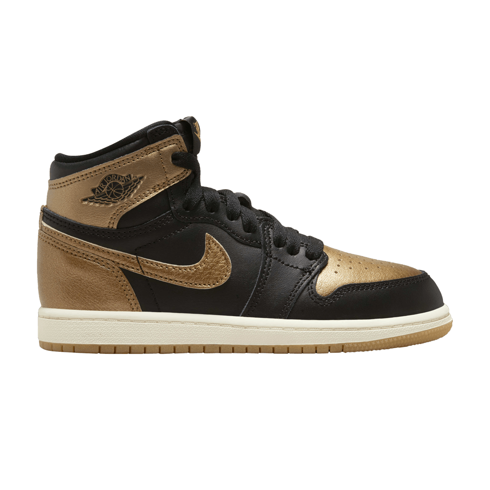Кроссовки Air Jordan 1 Retro High OG PS 'Black Gold'