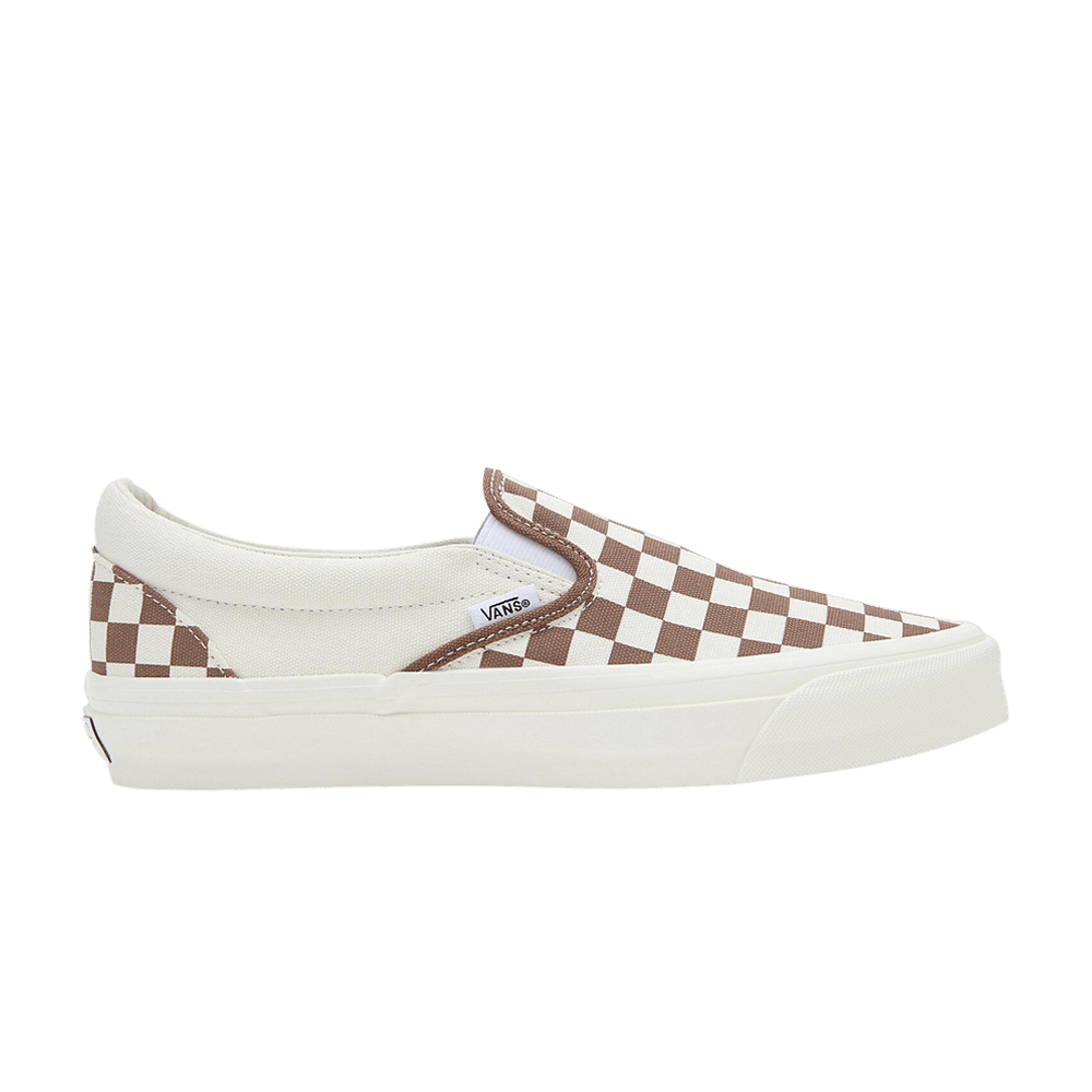 Кроссовки Vans Premium Slip-On 98 'Checkerboard - Coffee Brown'
