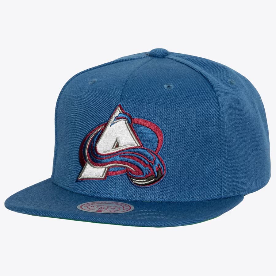 Бейсболка Mitchell & Ness Blue Colorado Avalanche Alternate Flip Snapback Hat