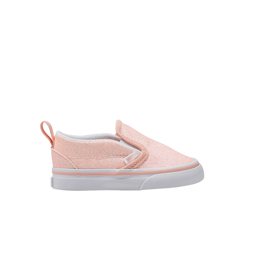 Кроссовки Vans Slip-On V Toddler 'Glitter - Apricot Nectar'