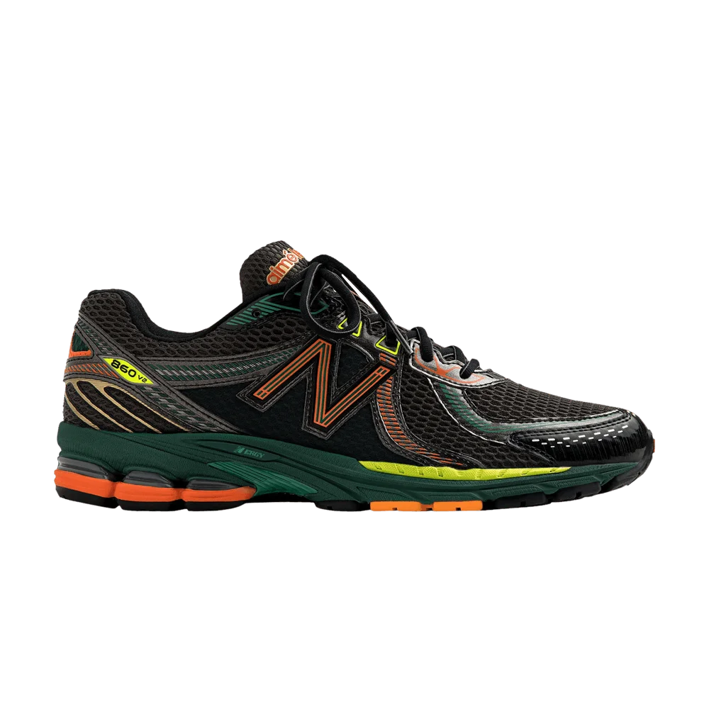 Кроссовки Aimé Leon Dore x New Balance 860v2 'Black Green Orange'
