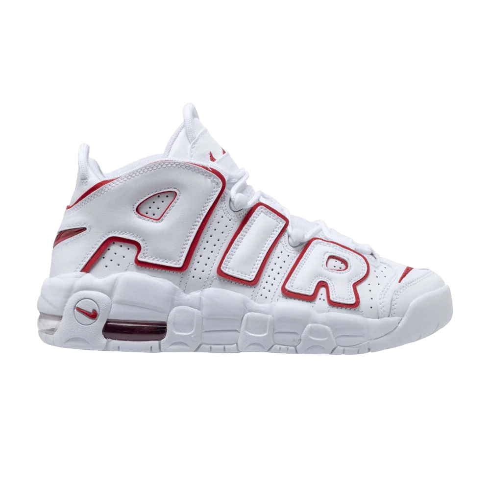 Кроссовки Nike Air More Uptempo GS 'White Varsity Red'