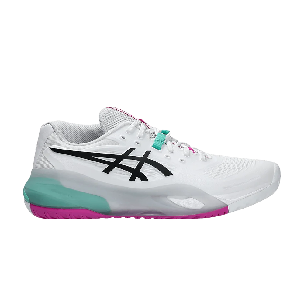 Кроссовки ASICS Gel Resolution X 2E 'Wide White Aurora Green'