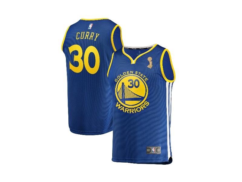Баскетбольная джерси 2018 NBA Champions Warriors Stephen Curry Blue