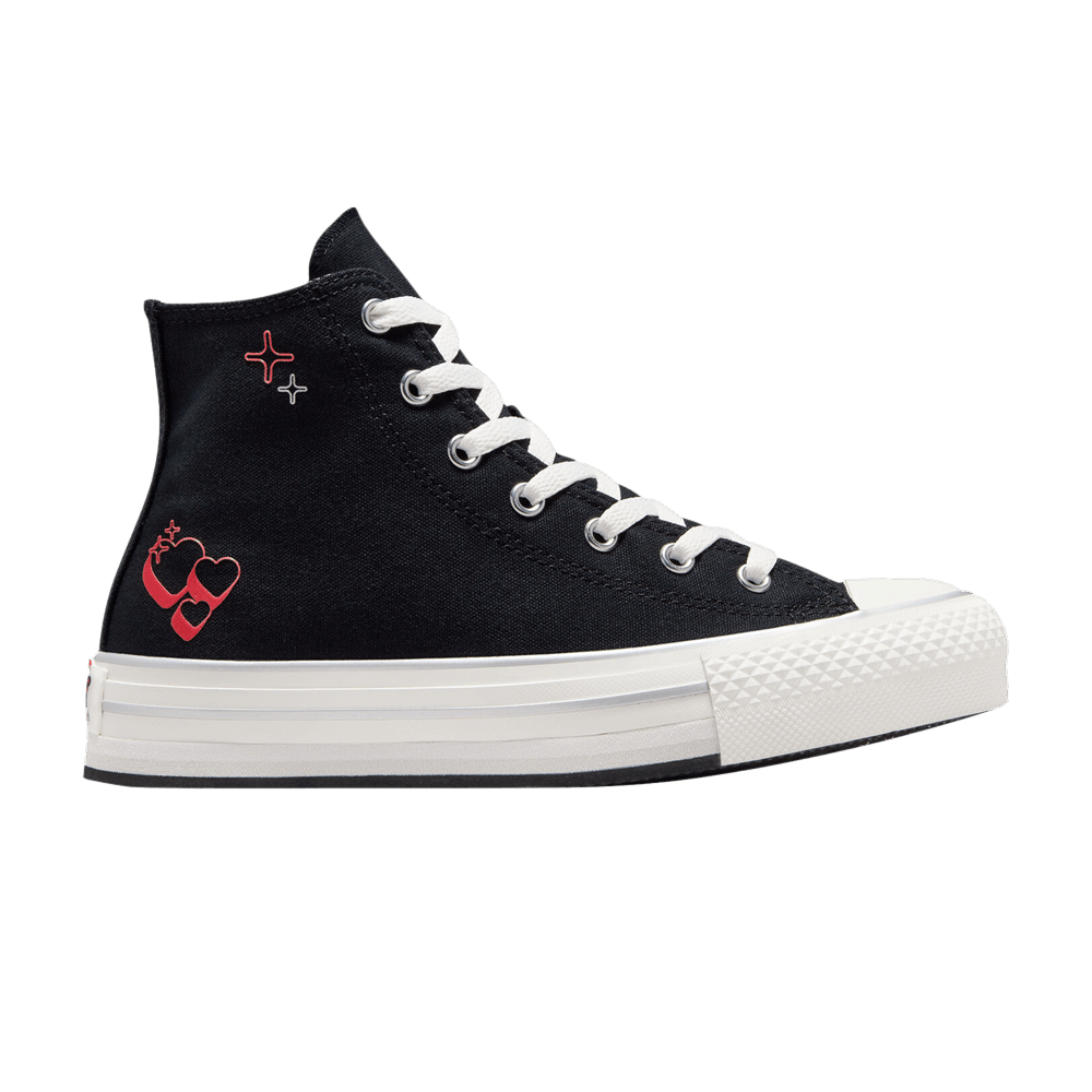 Кроссовки Converse Chuck Taylor All Star EVA Lift Platform High GS 'Y2K Heart'