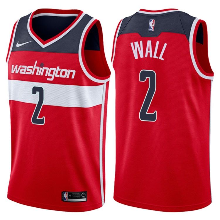 Баскетбольная джерси 2017-18 John Wall Washington Wizards #2 Icon Red