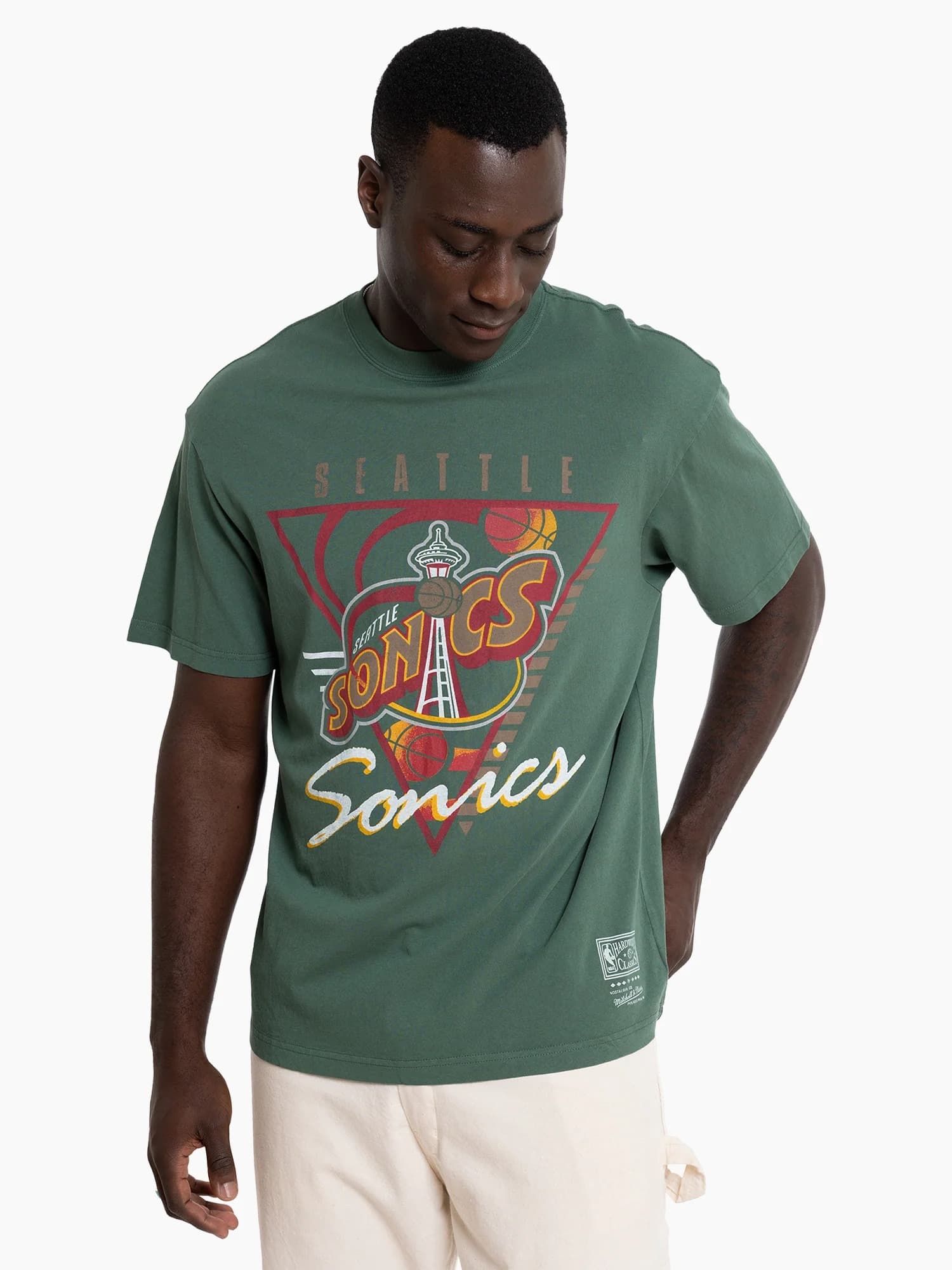Футболка Mitchell & Ness Seattle Sonics Tri Logo Vintage T-Shirt