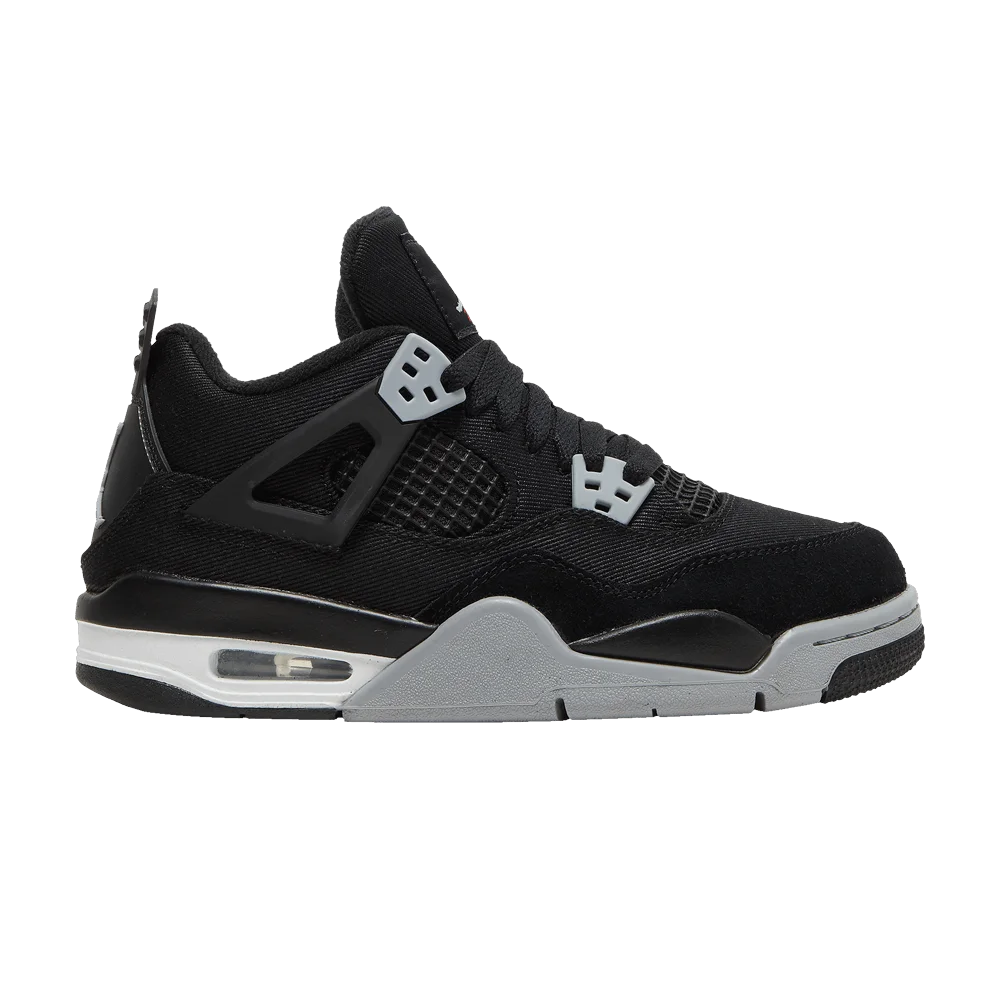Кроссовки Air Jordan 4 Retro SE GS 'Black Canvas'