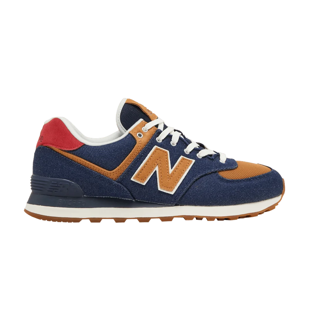 Кроссовки New Balance 574 'Denim - Pigment Team Red'