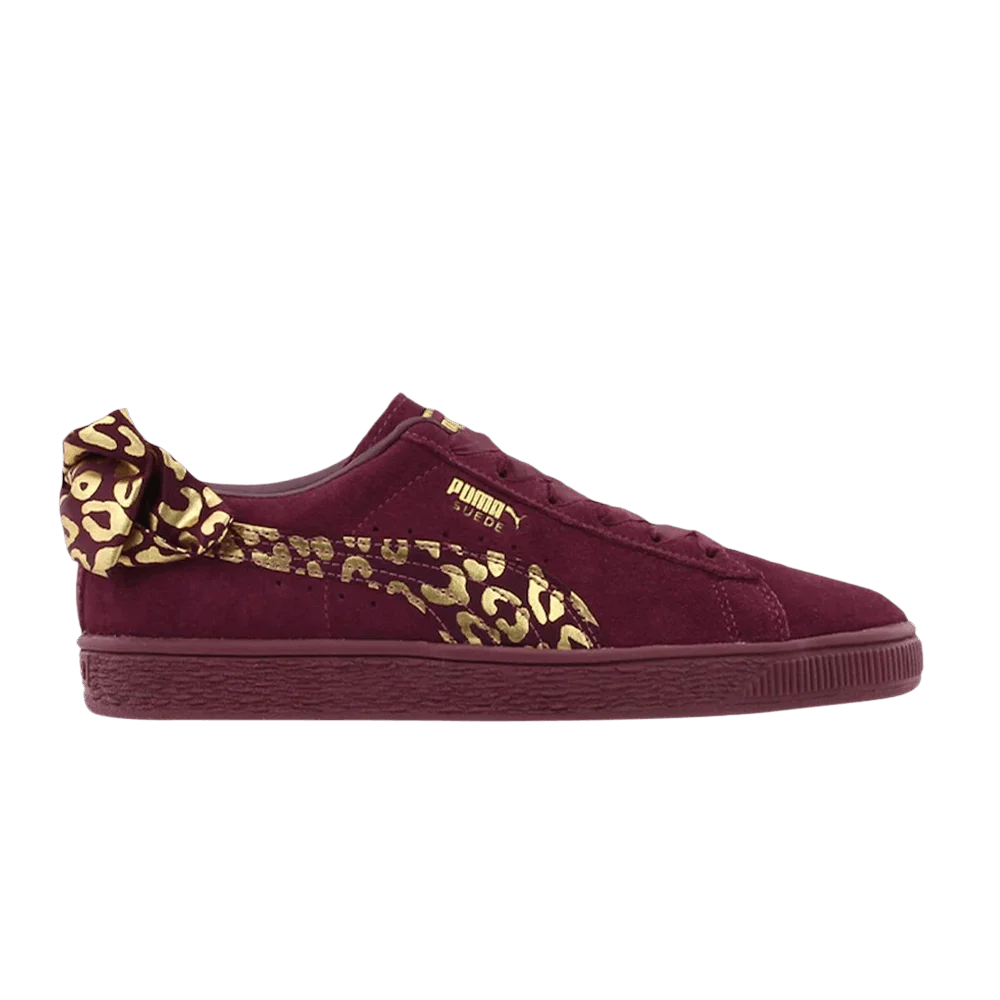 Кроссовки Puma Suede Bow Jr 'Fig Team Gold'