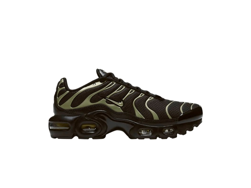 Кроссовки Nike Air Max Plus GS 'Black Metallic Gold'