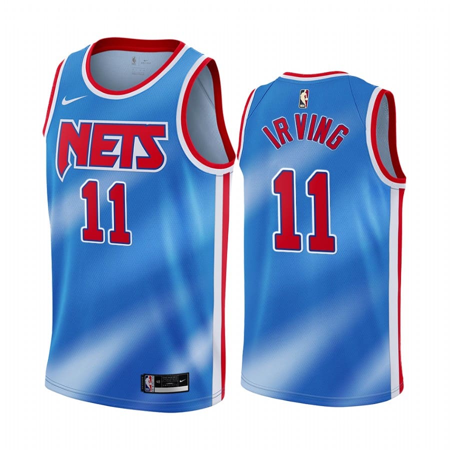 Баскетбольная джерси 2020-21 Brooklyn Nets #11 Kyrie Irving Classic Edition Blue Swingman Jersey