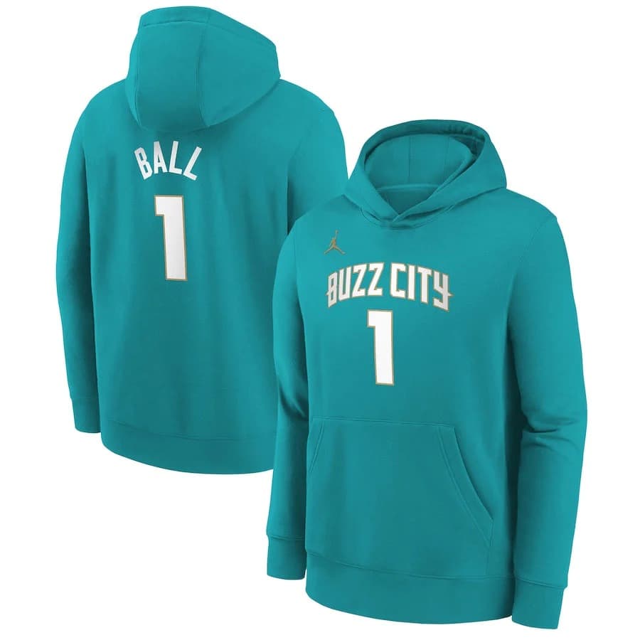Худи Nike Lamelo Ball Charlotte Hornets 2024 City Edition NBA Youth Hoodie