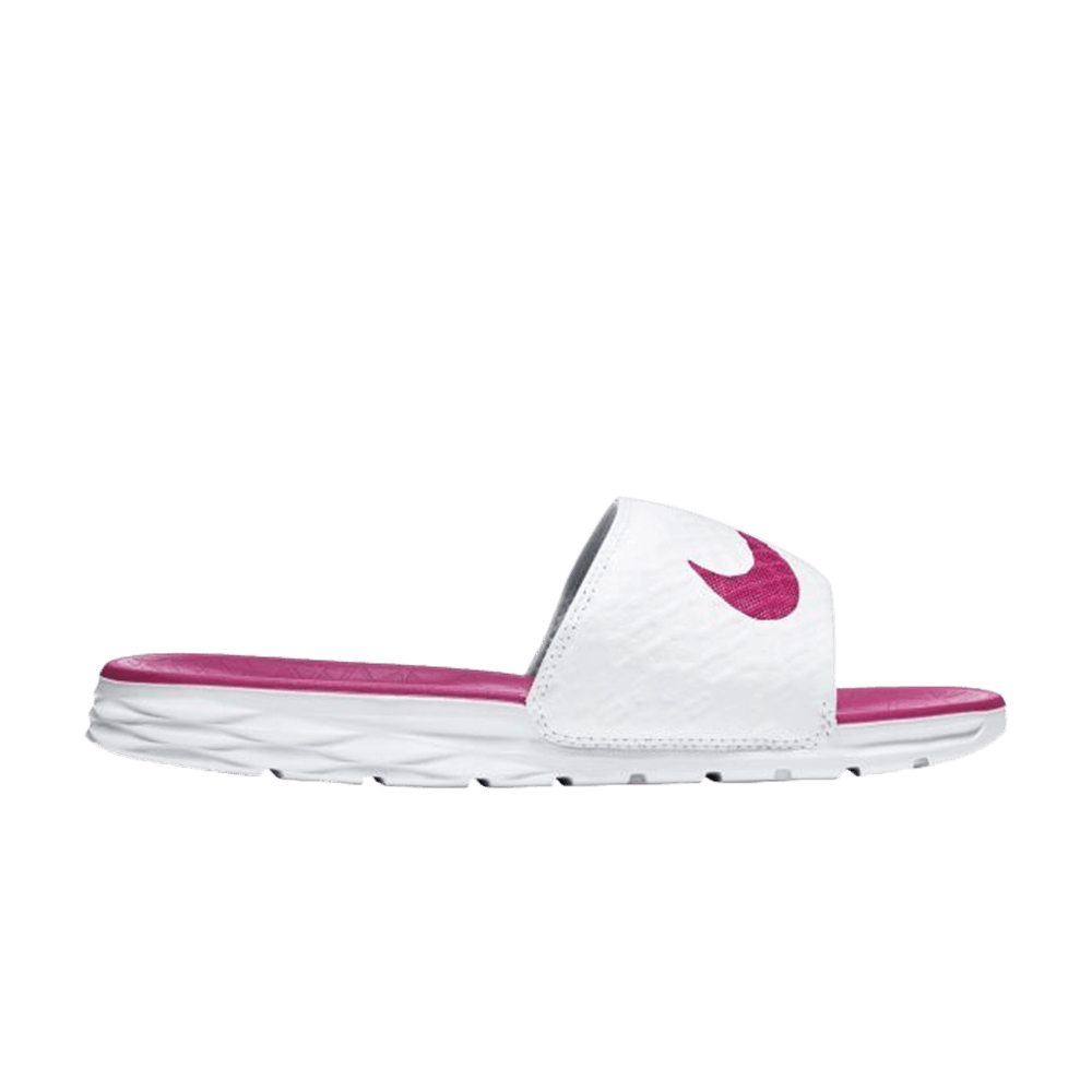 Nike Wmns Benassi Solarsoft Slide 2 'White Fireberry'
