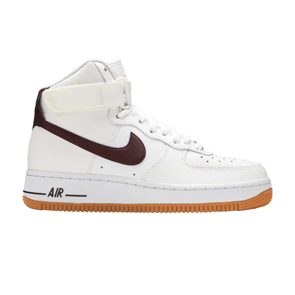 Кроссовки Nike Wmns Air Force 1 High 'White Night Maroon'
