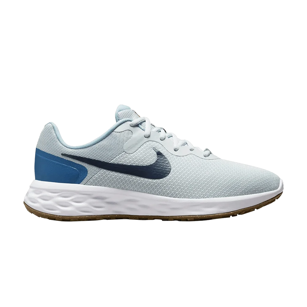 Кроссовки Nike Revolution 6 Extra Wide 'Pure Platinum Thunder Blue'