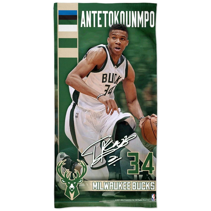 Полотенце Wincraft Giannis Antetokounmpo Milwaukee Bucks NBA Beach Towel