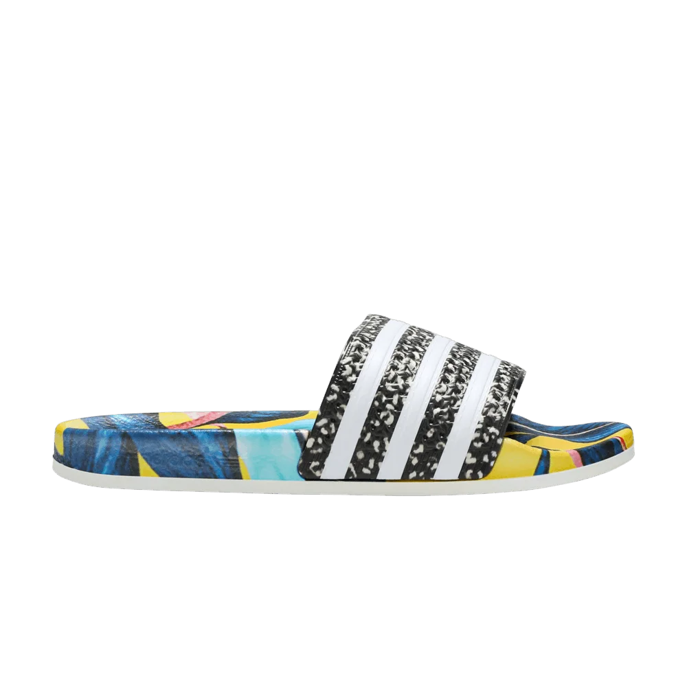 Тапочки Adidas Wmns Adilette Slides 'Tropical Leaf Print'