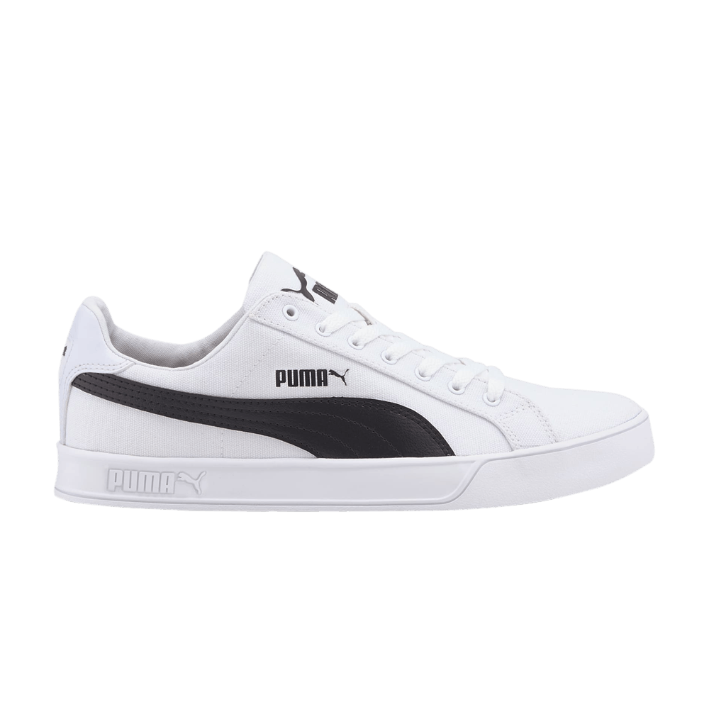 Puma Smash Vulc Canvas 'White Black'