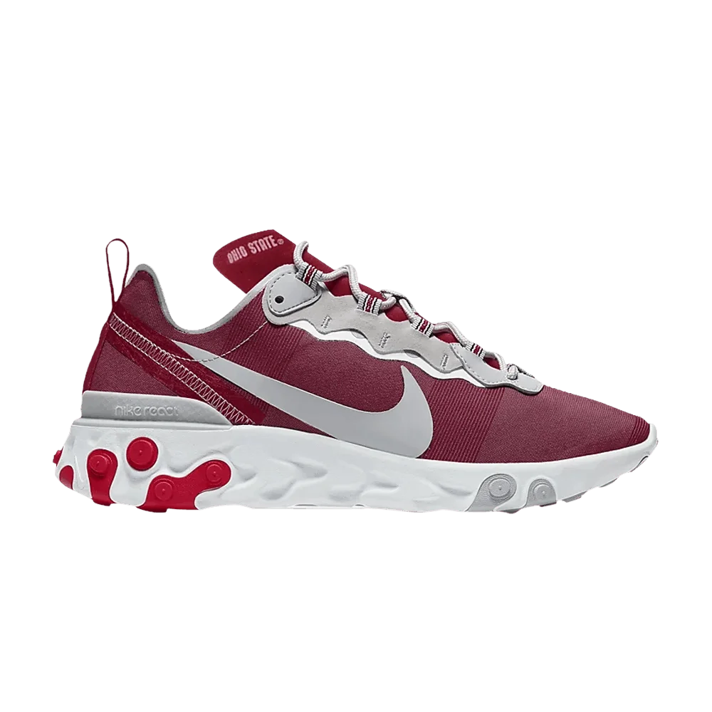 Кроссовки Nike React Element 55 'Ohio State Buckeyes'