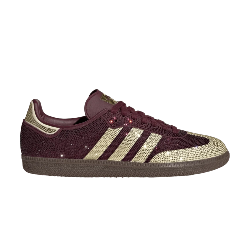 Кроссовки adidas Wmns Samba OG 'Rhinestone Maroon Warm Vanilla'