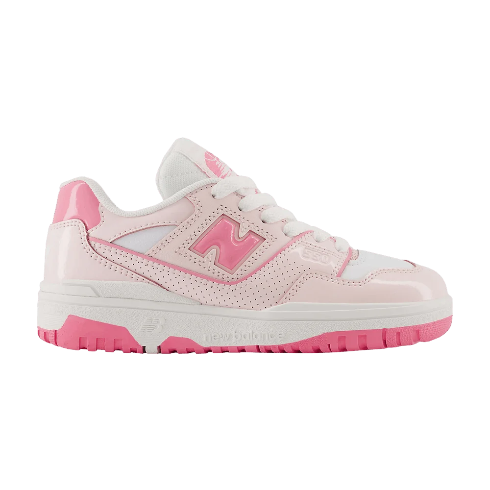 Кроссовки New Balance 550 Little Kid 'Patent Leather Pack - Shell Pink'