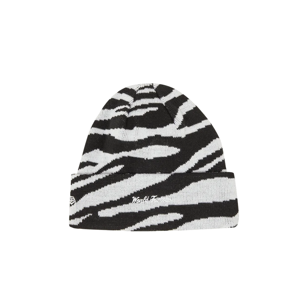 Supreme x New Era Box Logo Beanie 'Zebra'