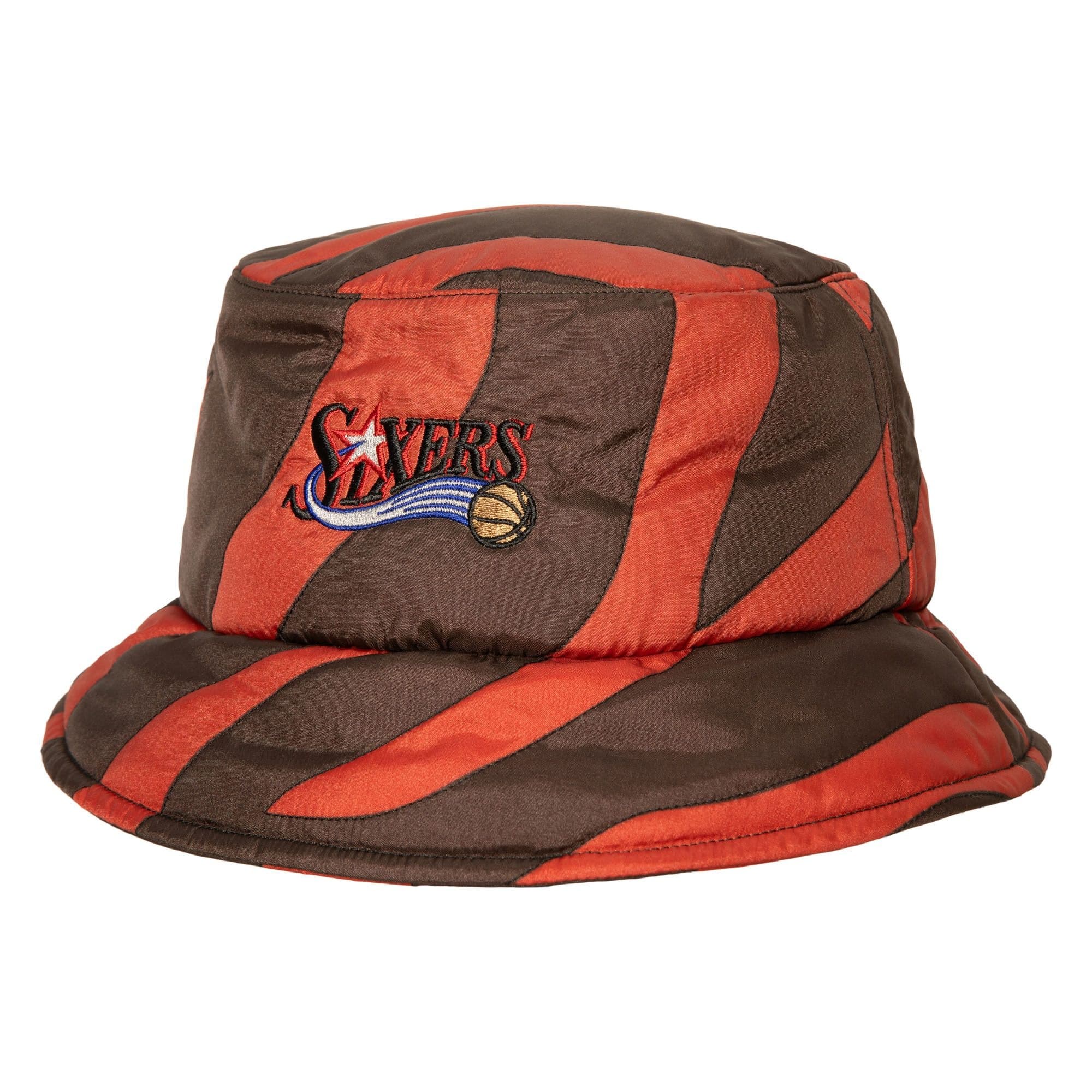 Панама Mitchell & Ness x Melody Ehsani Quilted Philadelphia 76ers Bucket Hat