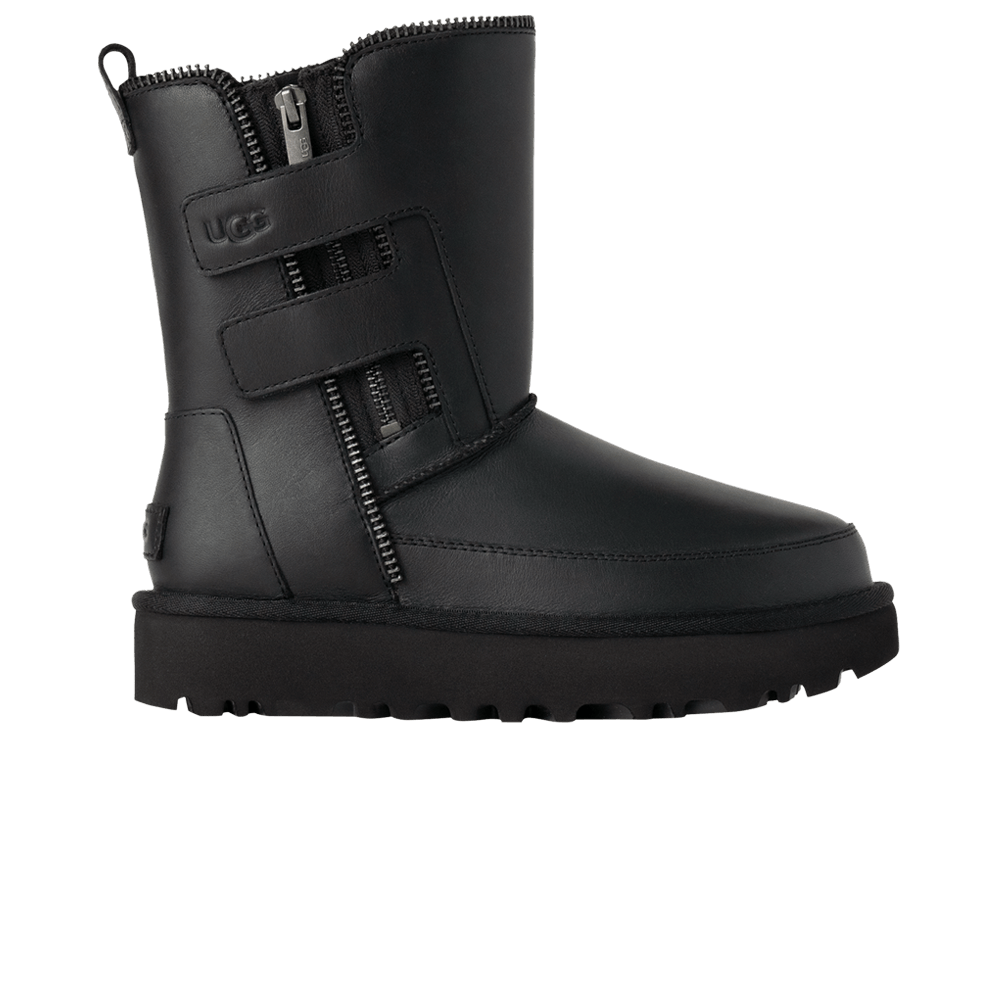 UGG Wmns Classic Short Moto Boot 'Black'