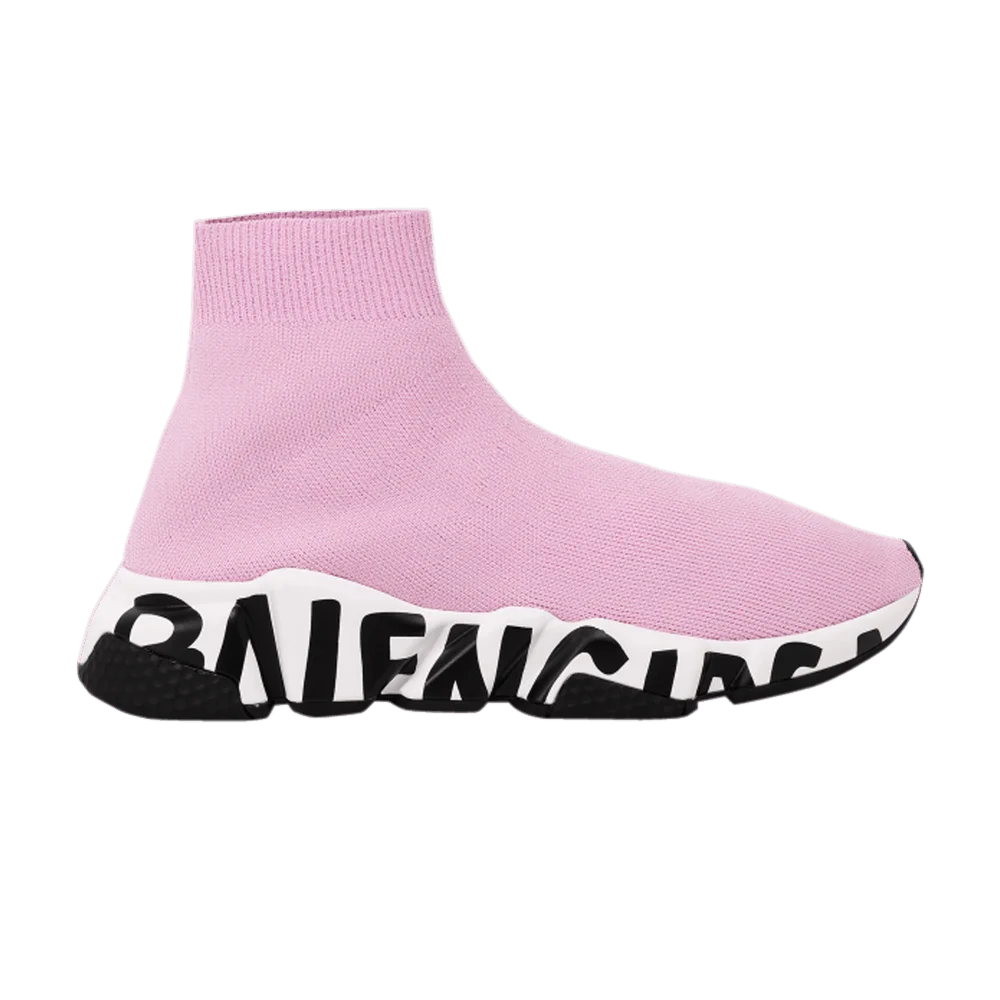 Кроссовки Balenciaga Wmns Speed Trainer 'Midsole Graffiti - Light Pink'