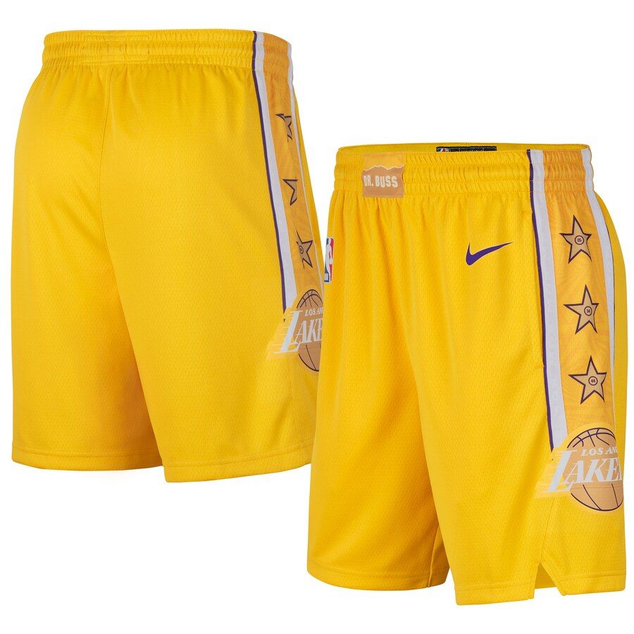 Спортивные шорты 2019-20 NBA LA Lakers Gold City Swingman Shorts